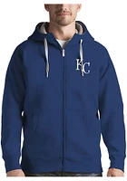 Antigua Kansas City Royals Mens Blue Victory Long Sleeve Full Zip Jacket