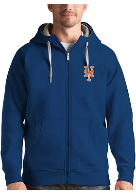 Antigua New York Mets Mens Victory Long Sleeve Full Zip Jacket