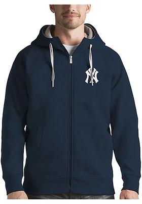Antigua New York Yankees Mens Navy Blue Victory Long Sleeve Full Zip Jacket