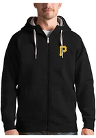 Antigua Pittsburgh Pirates Mens Black Victory Long Sleeve Full Zip Jacket