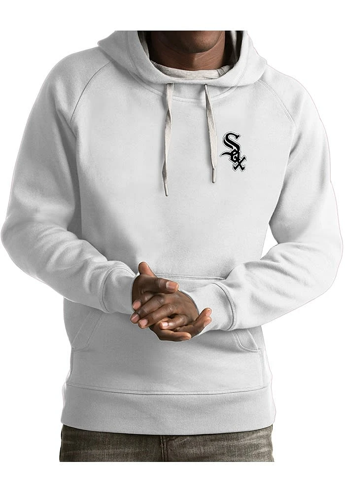 Antigua Chicago White Sox Mens Victory Long Sleeve Hoodie
