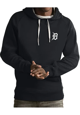 Antigua Detroit Tigers Mens Charcoal Victory Long Sleeve Hoodie