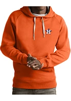 Antigua Houston Astros Mens Orange Victory Long Sleeve Hoodie