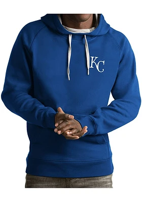 Antigua Kansas City Royals Mens Blue Victory Long Sleeve Hoodie