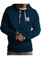 Antigua New York Yankees Mens Navy Blue Victory Long Sleeve Hoodie