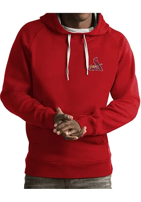 Antigua St Louis Cardinals Mens Red Victory Long Sleeve Hoodie