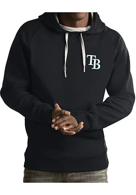 Antigua Tampa Bay Rays Mens Charcoal Victory Long Sleeve Hoodie