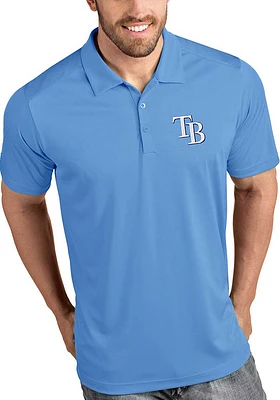 Antigua Tampa Bay Rays Mens Tribute Short Sleeve Polo