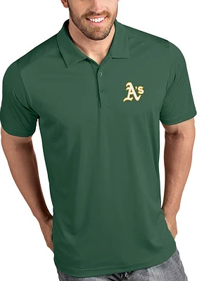 Antigua Oakland Athletics Mens Tribute Short Sleeve Polo