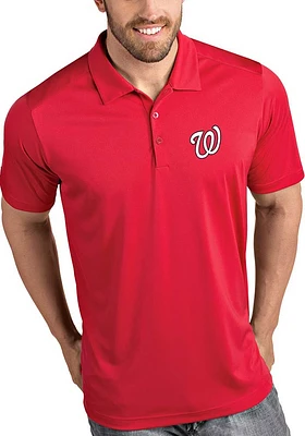 Antigua Washington Nationals Mens Tribute Short Sleeve Polo