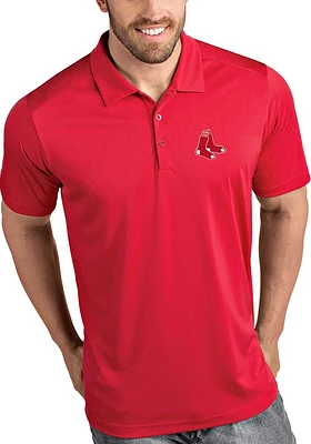 Antigua Boston Red Sox Mens Tribute Short Sleeve Polo