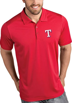 Antigua Texas Rangers Mens Tribute Short Sleeve Polo