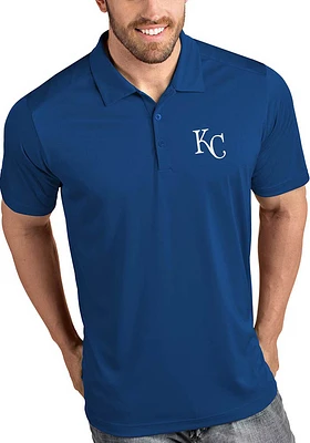 Antigua Kansas City Royals Mens Tribute Short Sleeve Polo