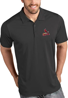 Antigua St Louis Cardinals Mens Tribute Short Sleeve Polo