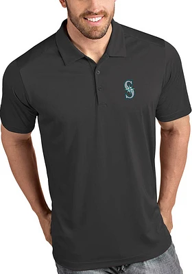 Antigua Seattle Mariners Mens Tribute Short Sleeve Polo