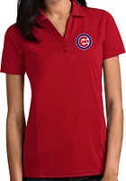 Antigua Chicago Cubs Womens Tribute Short Sleeve Polo Shirt