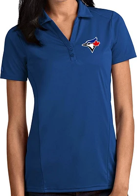 Antigua Toronto Blue Jays Womens Tribute Short Sleeve Polo Shirt