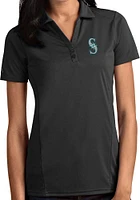 Antigua Seattle Mariners Womens Tribute Short Sleeve Polo Shirt
