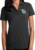 Antigua Tampa Bay Rays Womens Tribute Short Sleeve Polo Shirt