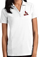 Antigua St Louis Cardinals Womens Tribute Short Sleeve Polo Shirt