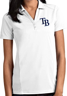 Antigua Tampa Bay Rays Womens Tribute Short Sleeve Polo Shirt