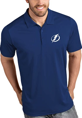 Antigua Tampa Bay Lightning Mens Tribute Short Sleeve Polo