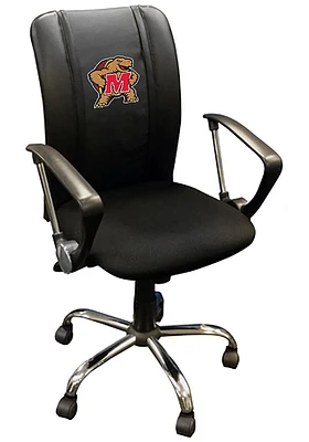 Maryland Terrapins Curve Desk Chair - Black