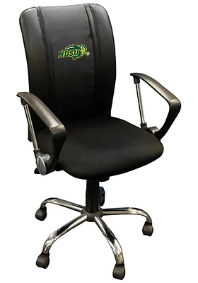 North Dakota State Bison Curve Desk Chair - Black