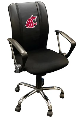 Washington State Cougars Curve Desk Chair - Black