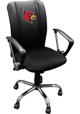 Louisville Cardinals Curve Desk Chair - Black