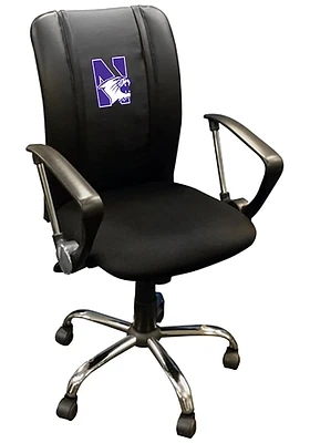 Northwestern Wildcats Curve Desk Chair - Black