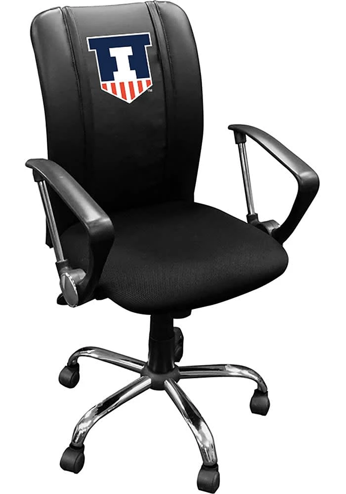 Illinois Fighting Illini Curve Desk Chair - Black