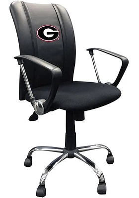 Georgia Bulldogs Curve Desk Chair - Black