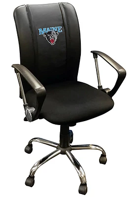 Maine Black Bears Curve Desk Chair - Black