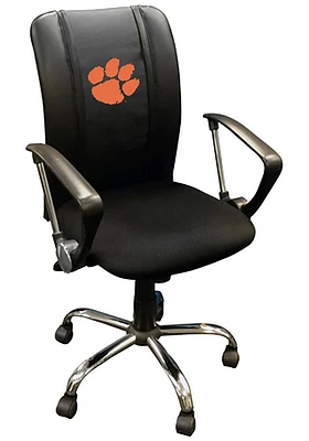 Clemson Tigers Curve Desk Chair - Black