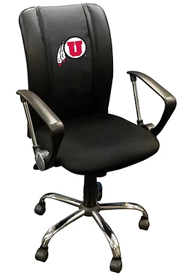 Utah Utes Curve Desk Chair - Black