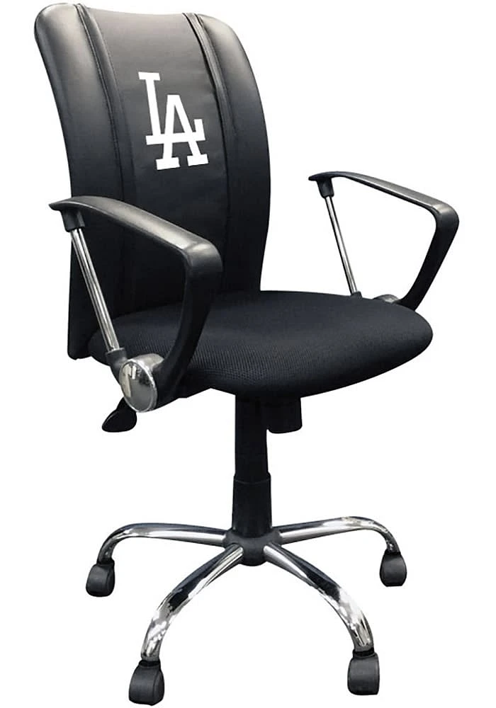Los Angeles Dodgers Curve Desk Chair - Black