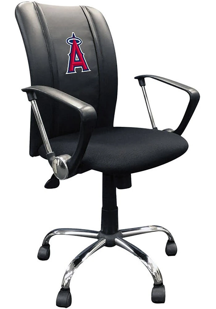 Los Angeles Angels Curve Desk Chair - Black