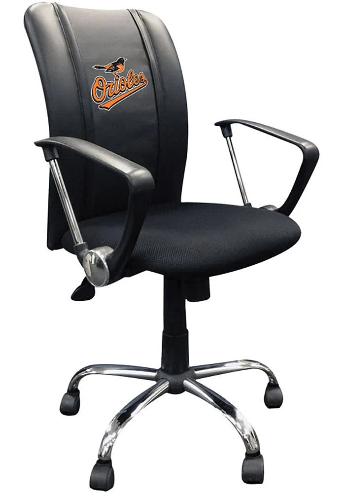 Baltimore Orioles Curve Desk Chair - Black