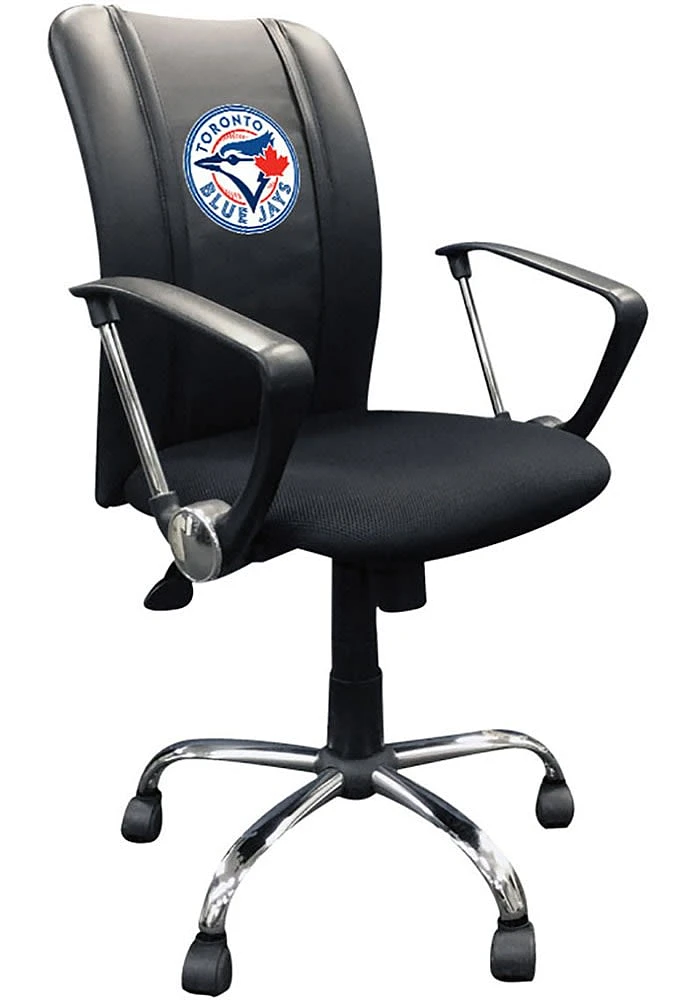 Toronto Blue Jays Curve Desk Chair - Black