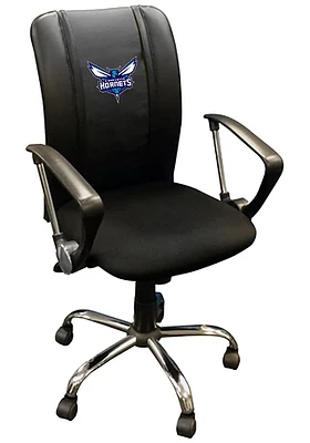 Charlotte Hornets Curve Desk Chair - Black