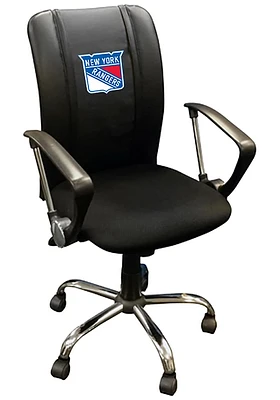 New York Rangers Curve Desk Chair - Black