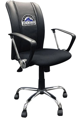 Colorado Rockies Curve Desk Chair - Black