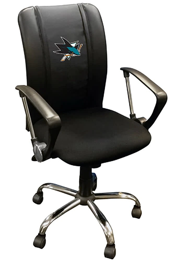 San Jose Sharks Curve Desk Chair - Black