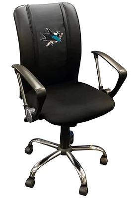 San Jose Sharks Curve Desk Chair - Black