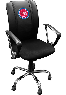 Detroit Pistons Curve Desk Chair - Black