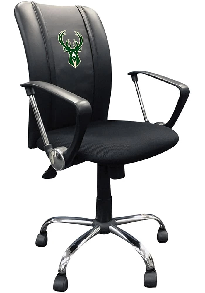 Milwaukee Bucks Curve Desk Chair - Black