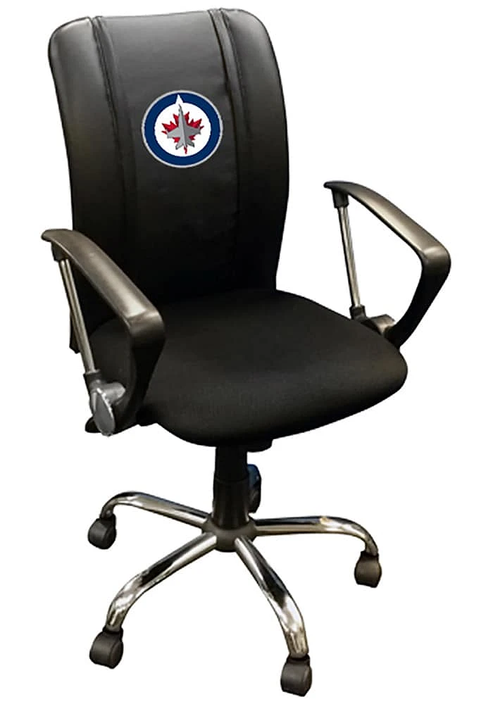 Winnipeg Jets Curve Desk Chair - Black