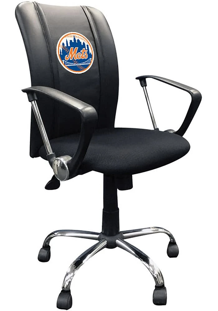New York Mets Curve Desk Chair - Black