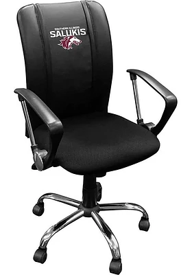 Southern Illinois Salukis Curve Desk Chair - Black